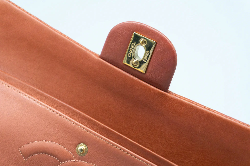 Chanel Medium Classic Flap | Lammleder | Rost-Rot