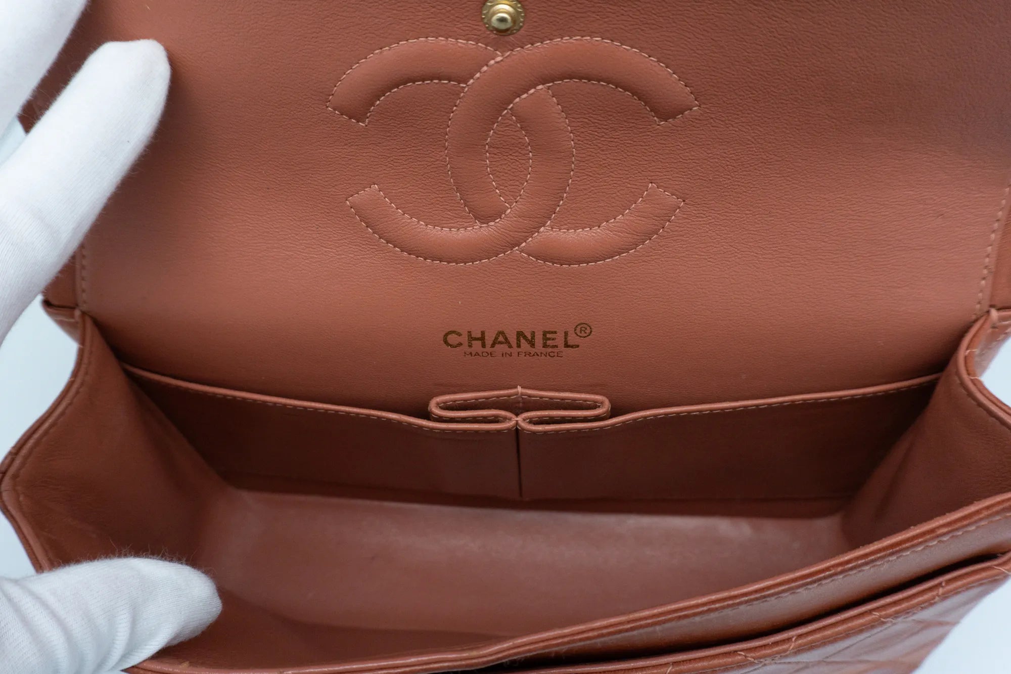 Chanel Medium Classic Flap | Lammleder | Rost-Rot