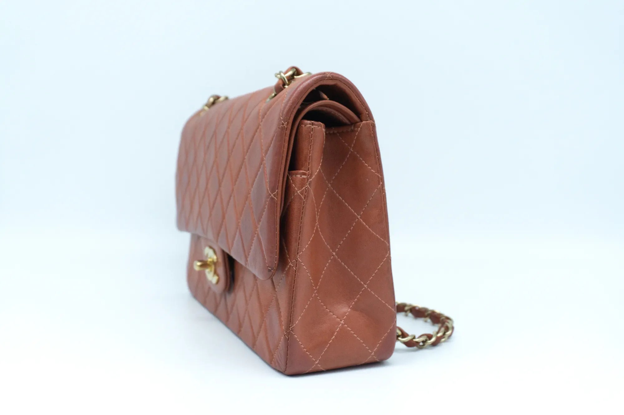 Chanel Medium Classic Flap | Lammleder | Rost-Rot