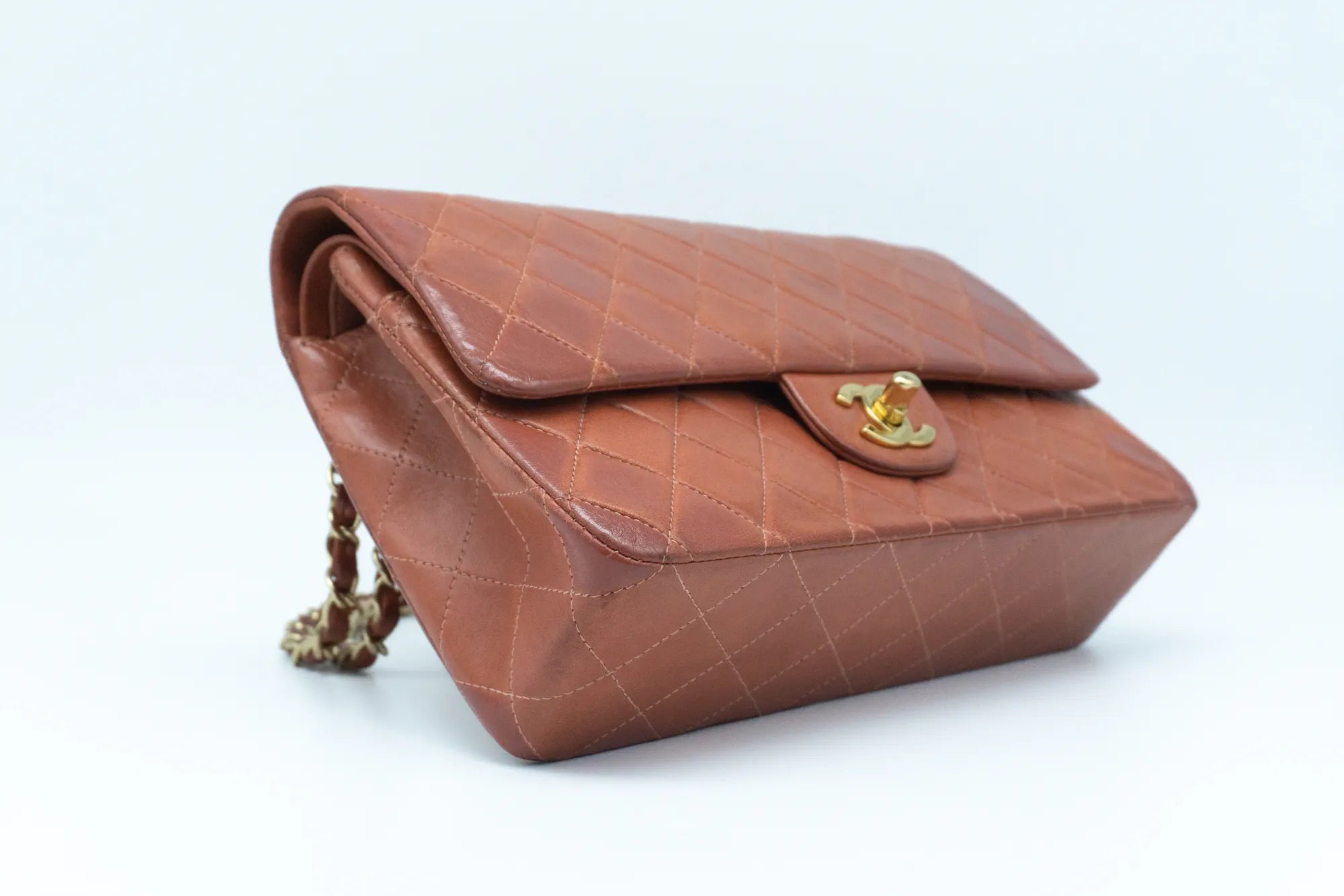 Chanel Medium Classic Flap | Lammleder | Rost-Rot