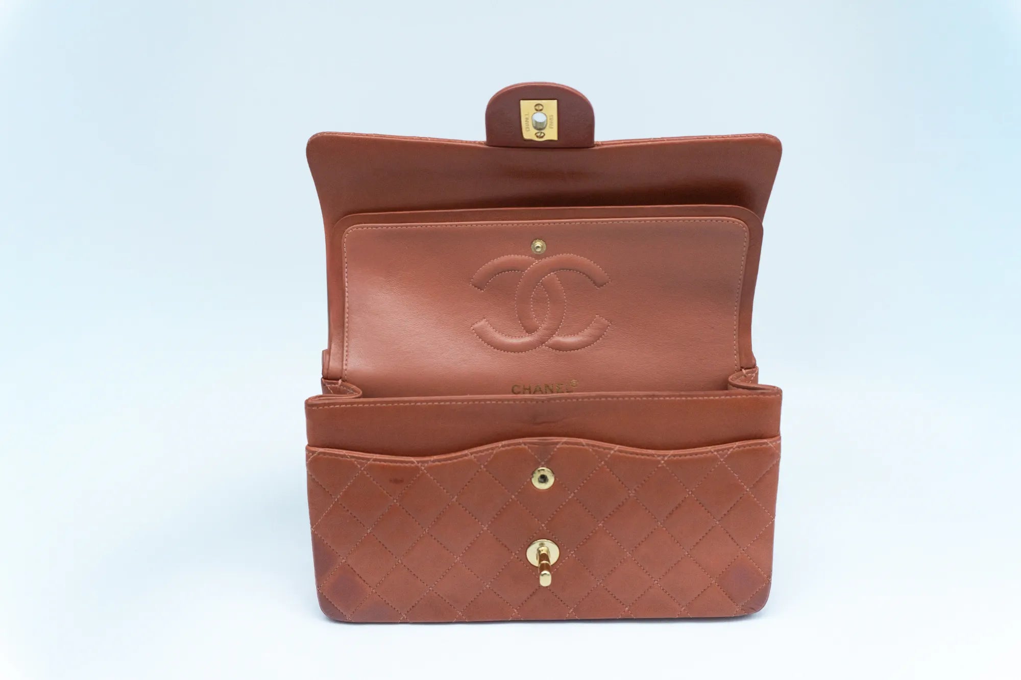 Chanel Medium Classic Flap | Lammleder | Rost-Rot