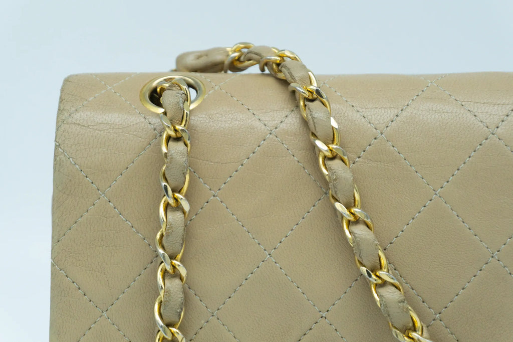 Chanel Small Classic Flap | Lammleder | Beige