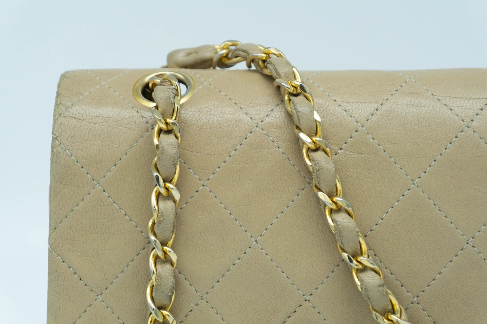 Chanel Small Classic Flap | Lammleder | Beige