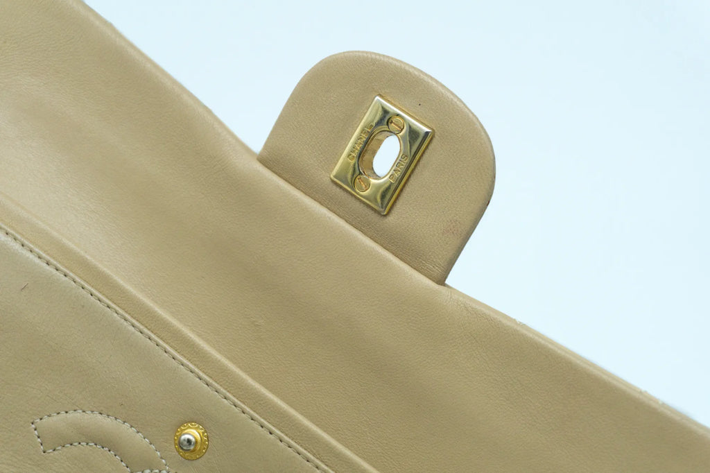 Chanel Small Classic Flap | Lammleder | Beige