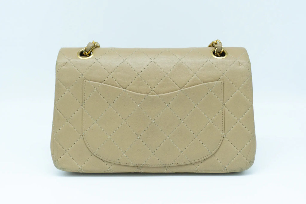 Chanel Small Classic Flap | Lammleder | Beige