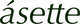 ásette logo in dark green